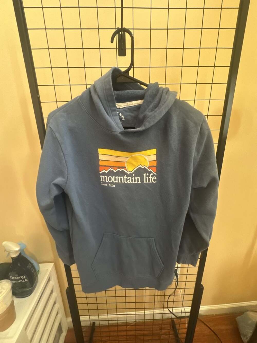 League Kids Gore Mtn Mountain Life Graphic Pullover Hoodie Blue